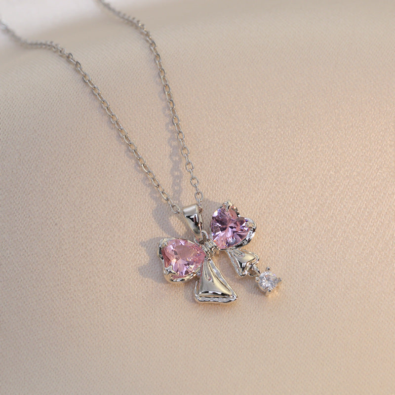 Colliers de diamants papillon de style coréen Fan