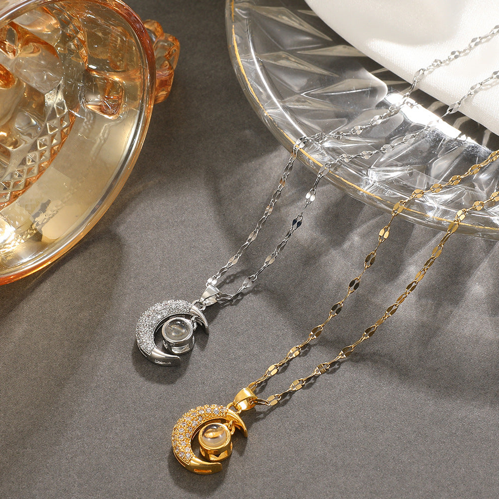 Fashion Temperament Languages Love You Clavicle Necklaces