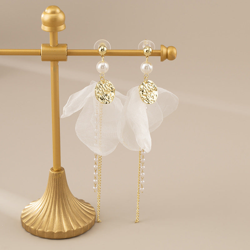 Fabric Pearl Tassel French Elegance Gentle Advanced Mosquito Coil Rings