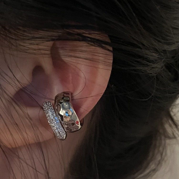Sense Metal Double Layer Light Luxury Ear Clip