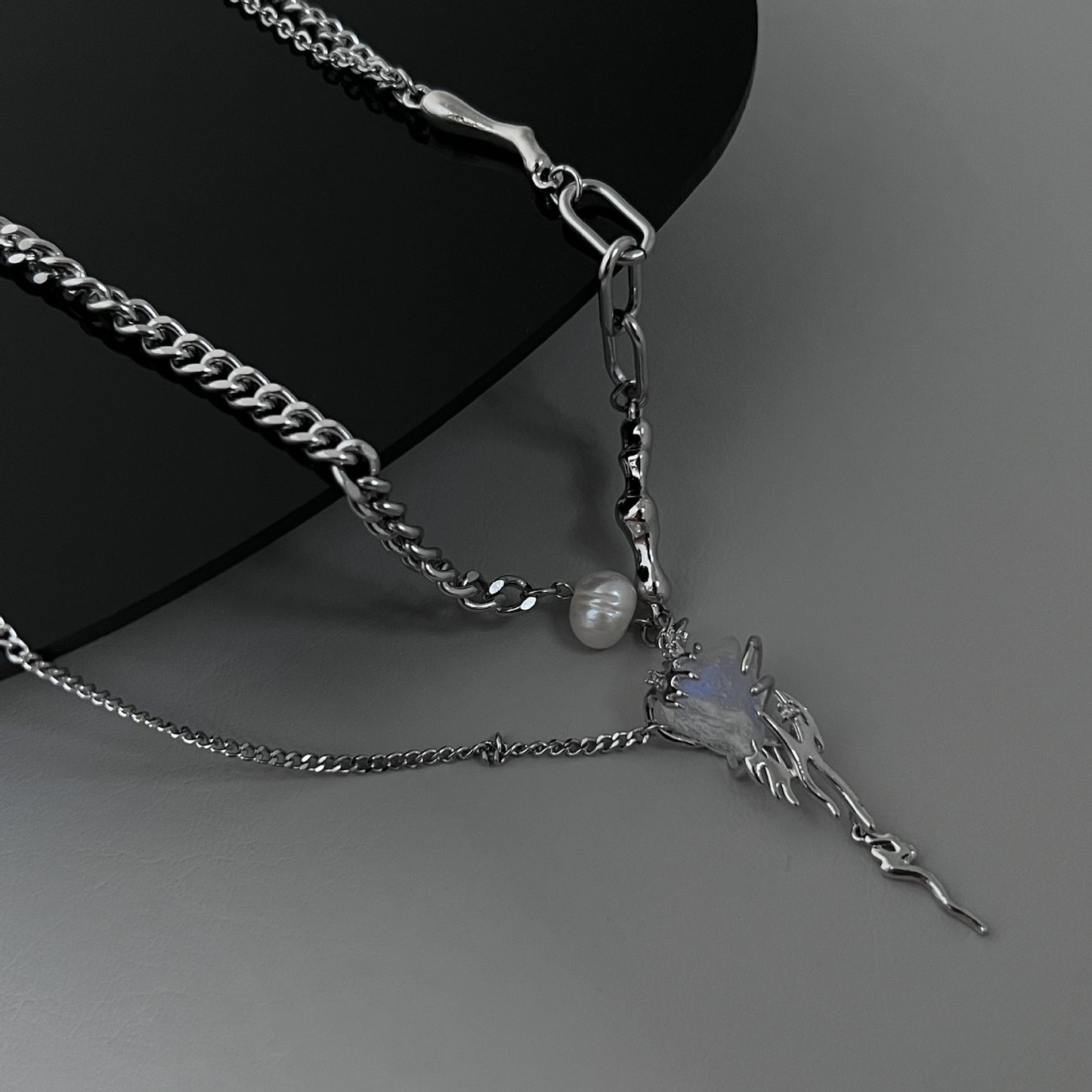 Fire Stone Female Sweet Cool Hot Necklaces