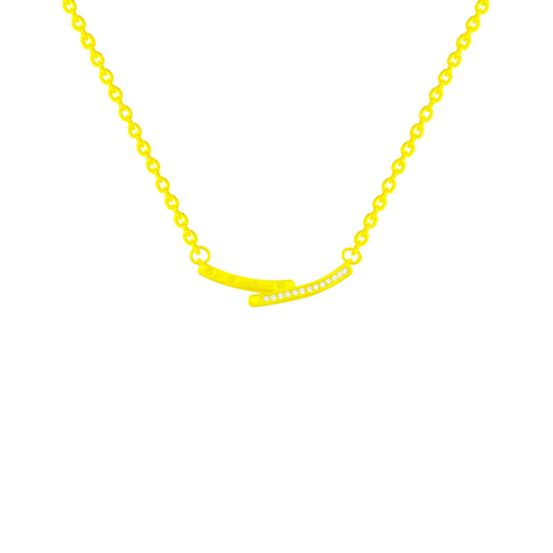 Colliers à pendentif gracieux simples pour femmes en acier titane