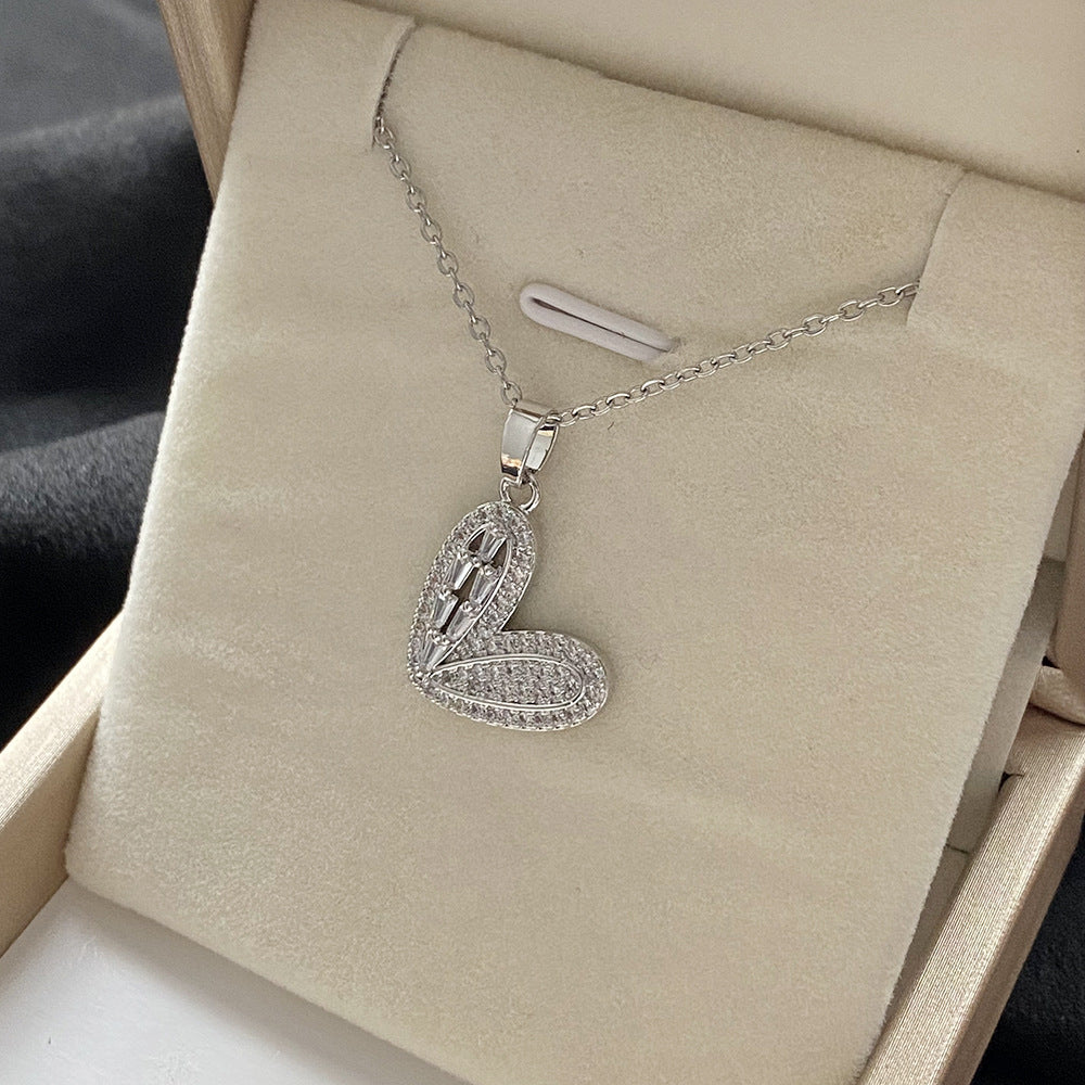 Micro Inlaid Zircon Flower Short Style Versatile Necklaces