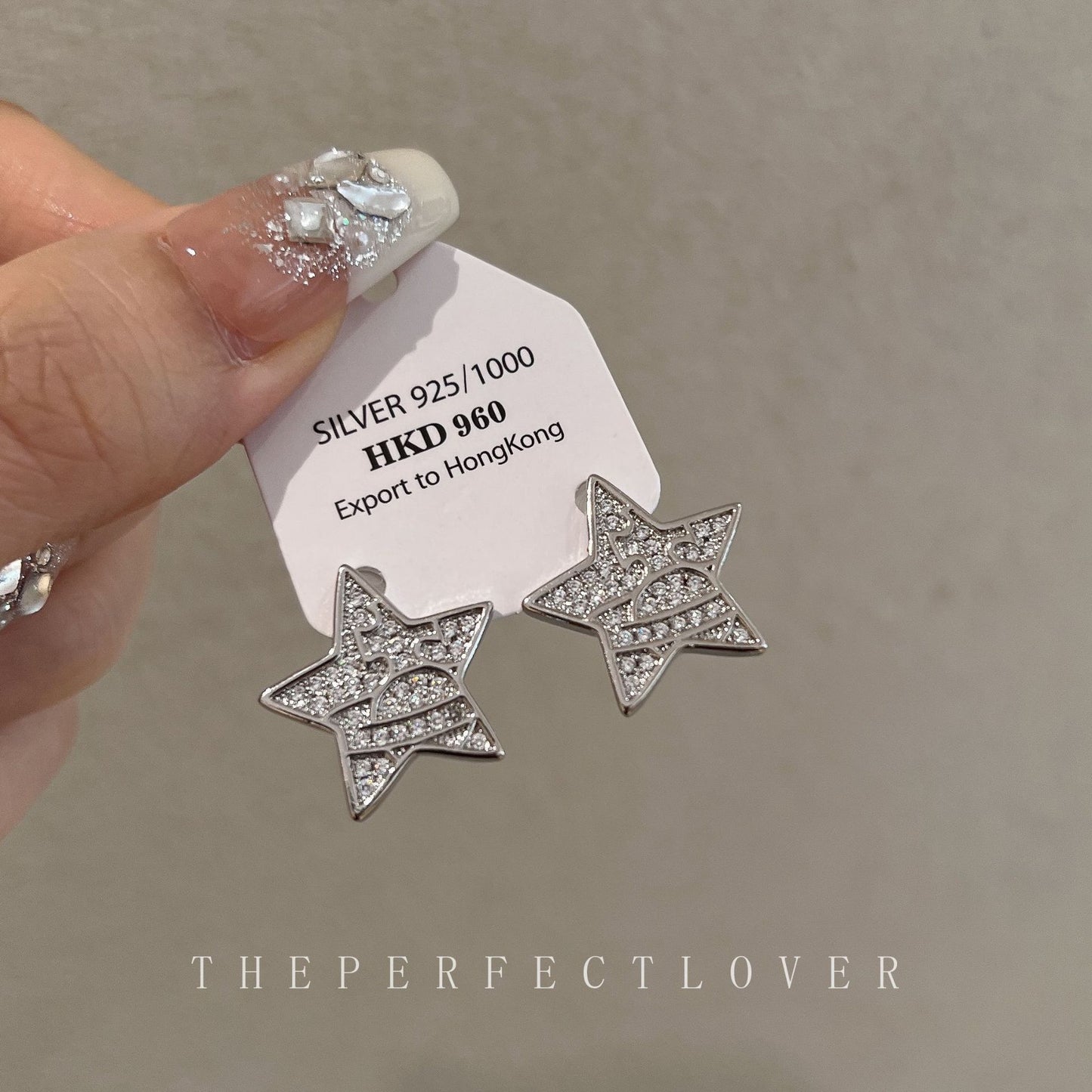 Zircon Five-pointed Star Saturn Line Elegant Earrings