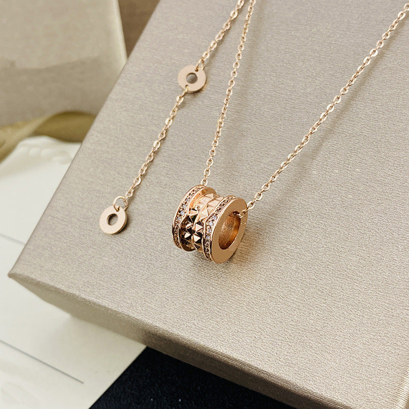 Colliers en céramique pour femmes et hommes, Version haute, plein de diamants, petite taille, printemps