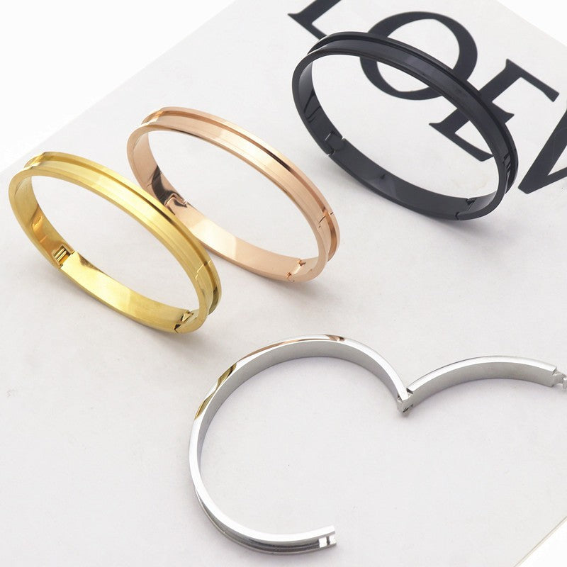 Stainless Steel Groove Veneer Setting Unpacking Old Bracelets