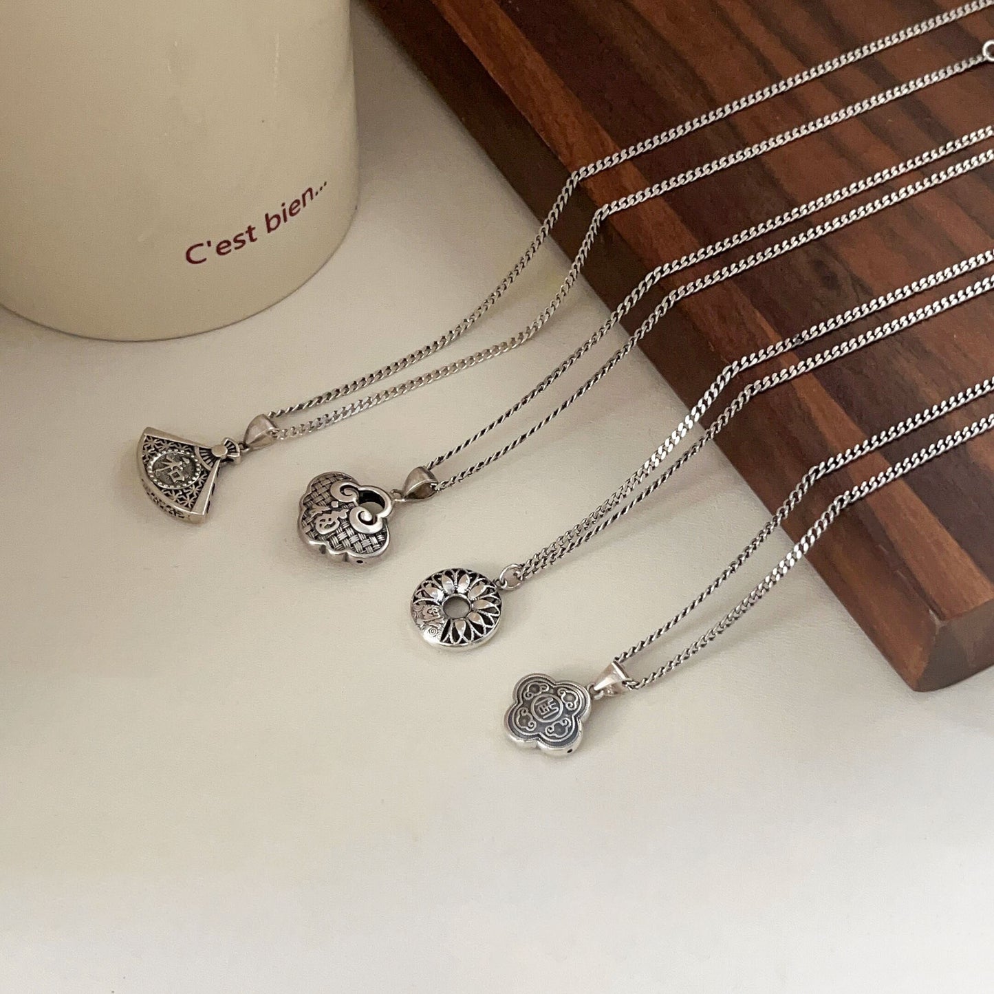 Colliers coréens allongés avec chaîne de pull en argent Sterling pour femmes, hommes et femmes