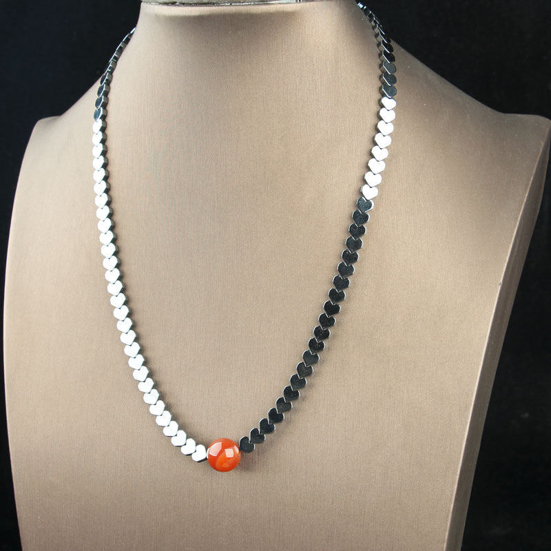 Versatile Glamorous Magnet Sweater Chain Hematite Bracelet