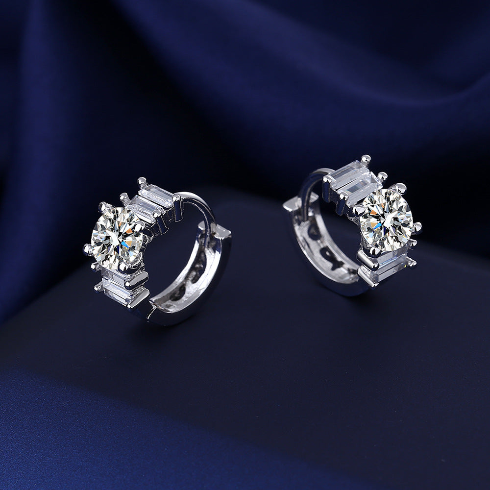 Women's Style Temperamental Diamond Fashion Ear Clips Earrings