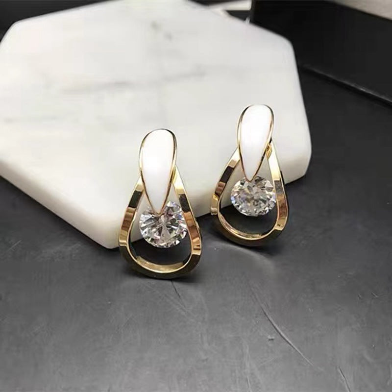 Modische, elegante Cat Eye Rhombus Schlankheits-Ohrringe für Damen