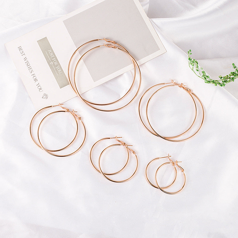 Hoop Temperament Hipster Weibliche Mode Ohr Ohrringe