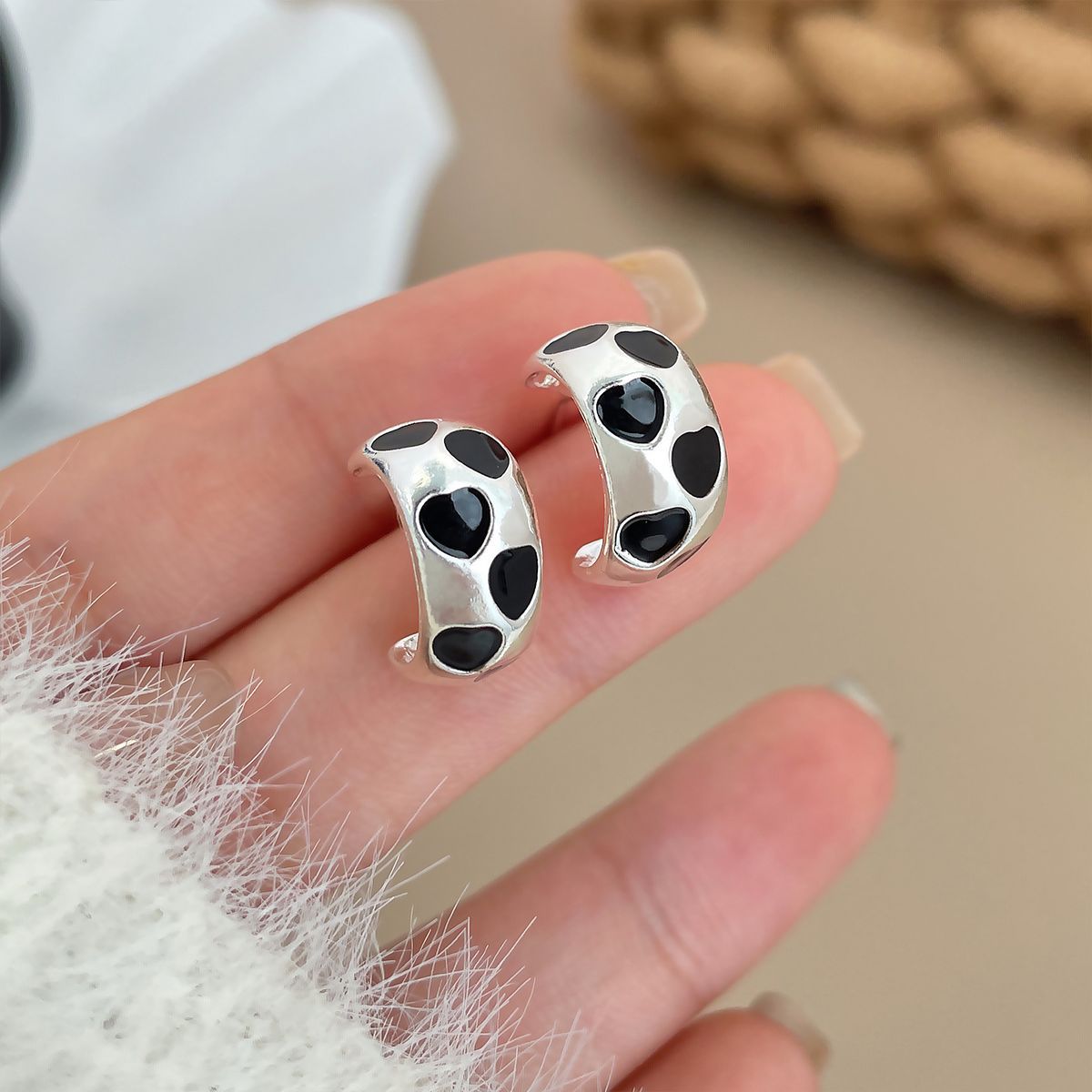 Women's Color Drop Oil Geometric Stars Type Rings
