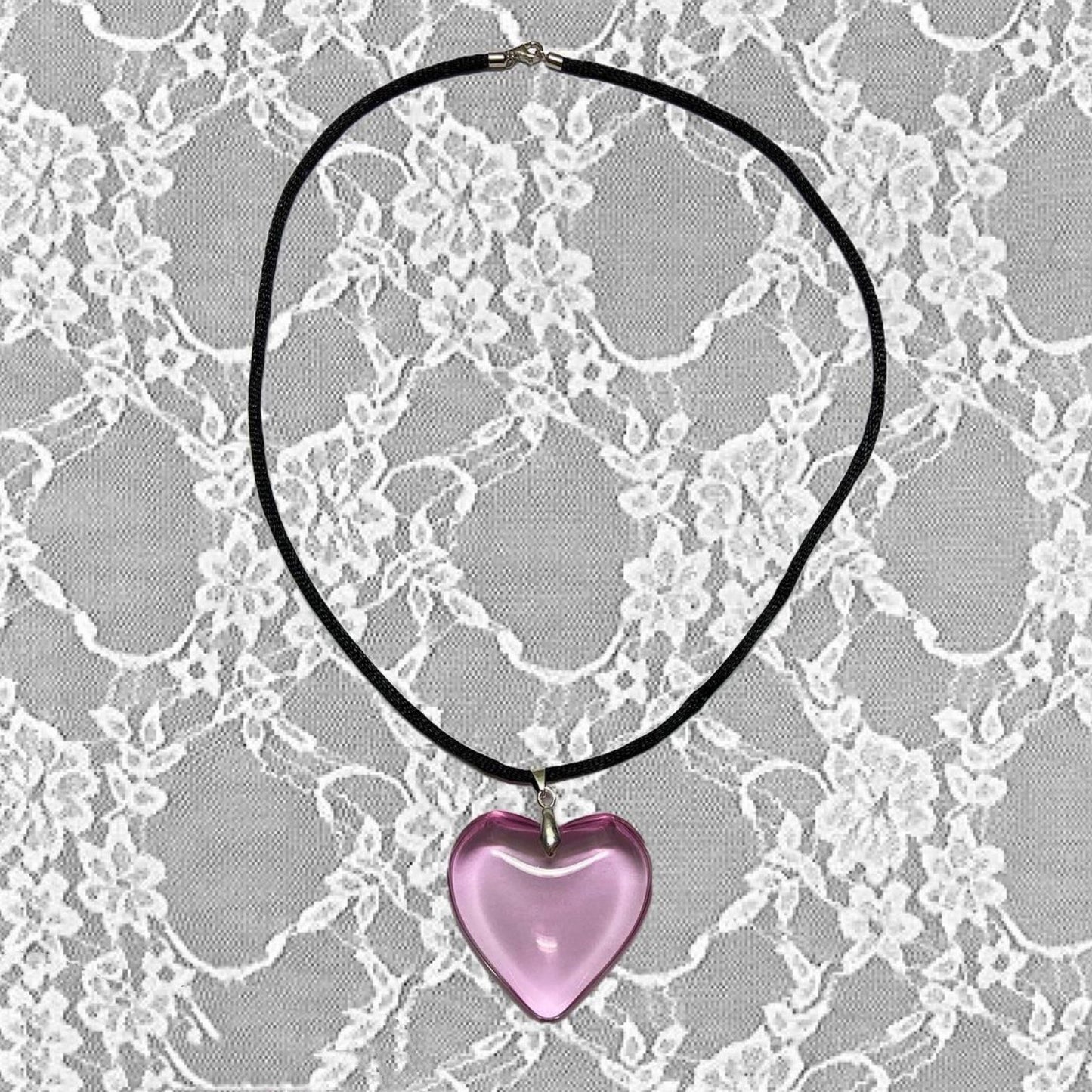 Colliers droits avec pendentif en forme de cœur pour femmes, magnifique amour, à la mode