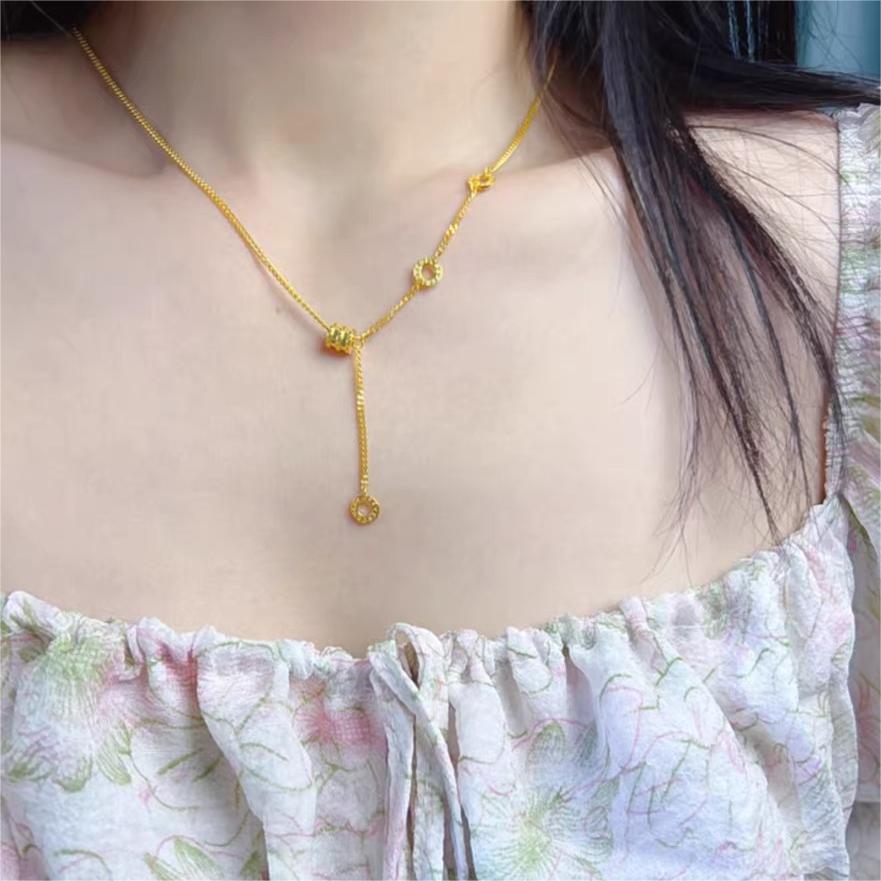 Colliers de perles porte-bonheur de luxe léger à pampilles, personnalité polyvalente