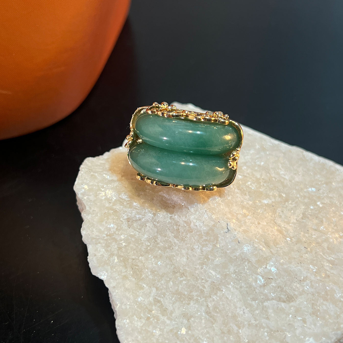 Rough Stone Fashion Design Sense Simple High Natural Ring