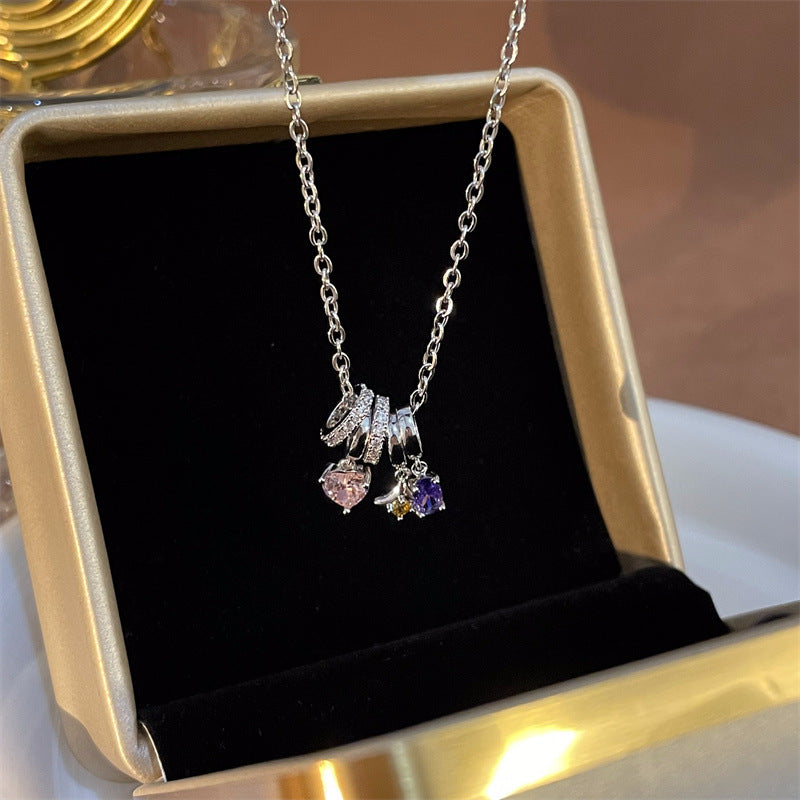Colliers de clavicule pour femmes, hommes et doux et Cool, étoiles de fleurs, cœur pour conception de niche