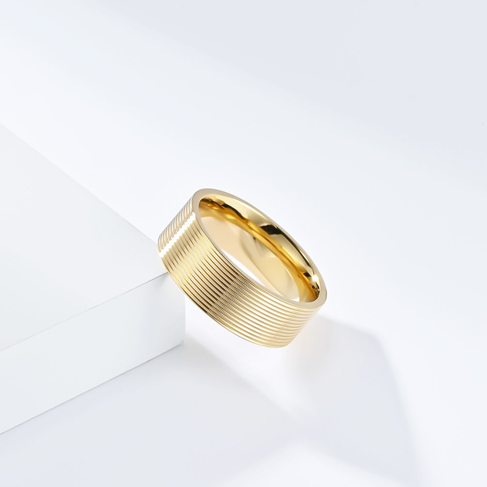Women's & Men's & Titanium Steel And Niche Personality Rings