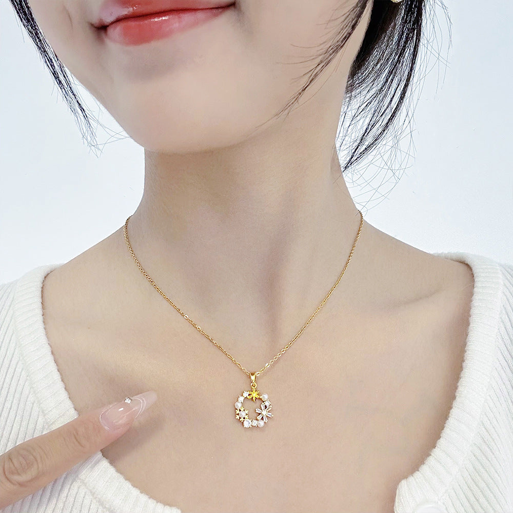 Guirlande de perles pour femmes, colliers de luxe légers de haute qualité