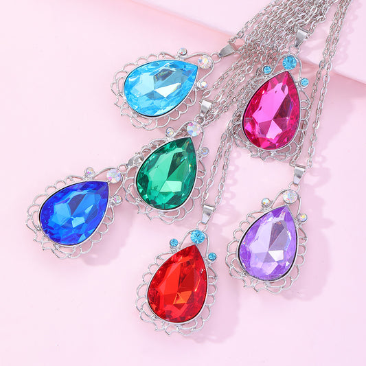 Sophia Power Stone Princess Charm Pendant Necklaces