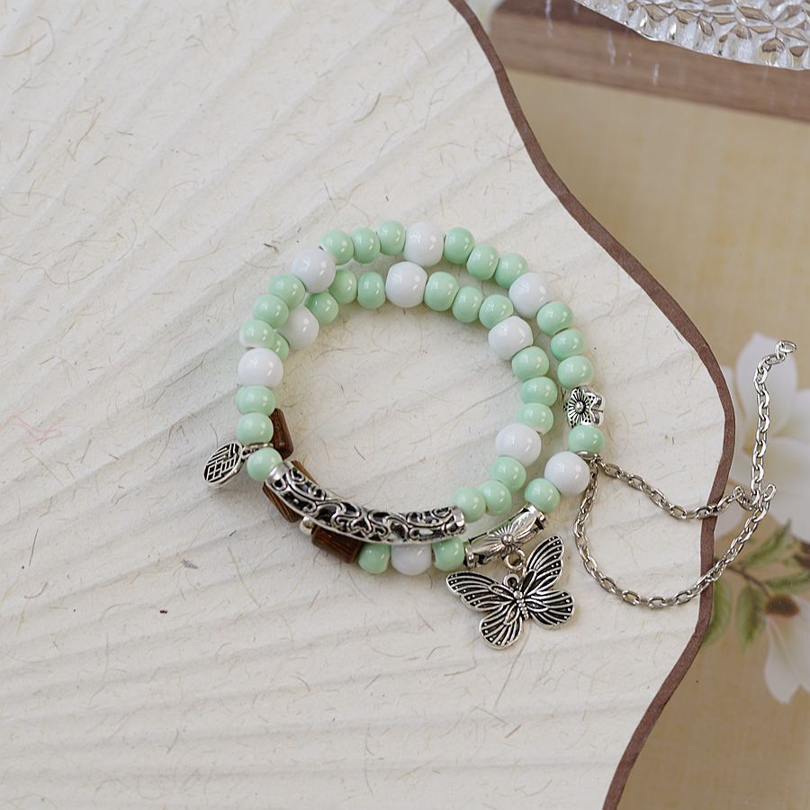 Künstlerische Armbänder im chinesischen weiblichen ethnischen Stil aus Keramik