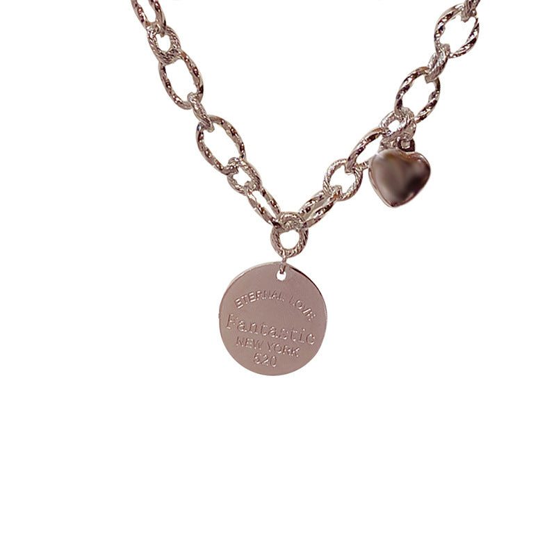 Colliers de coeur d'amour extravagants légers Hip Hop