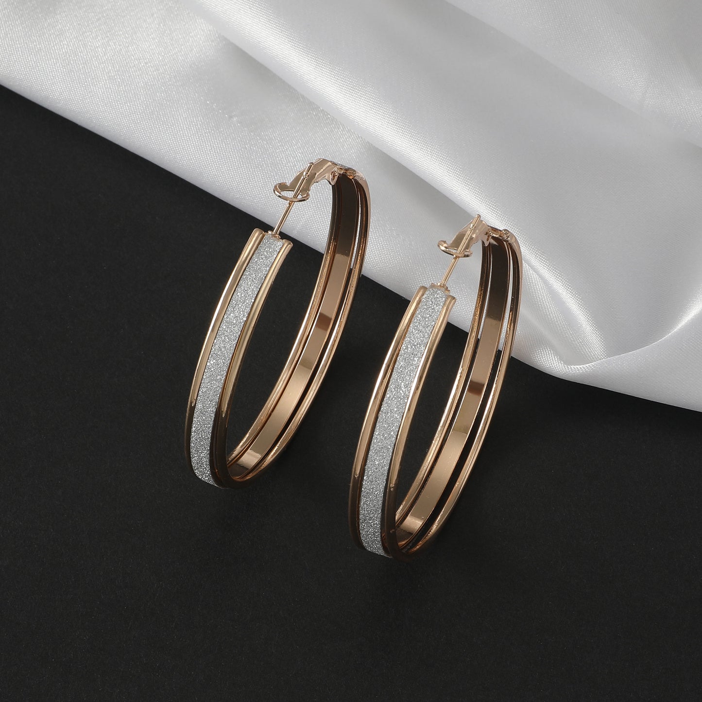Women's Hoop For Exaggerated Personalized Wide Brim Earrings