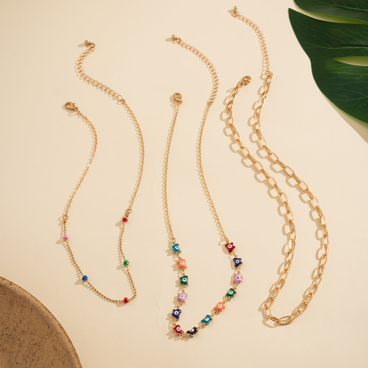 Oil Butterfly Eye Clavicle Chain Female Niche Necklaces