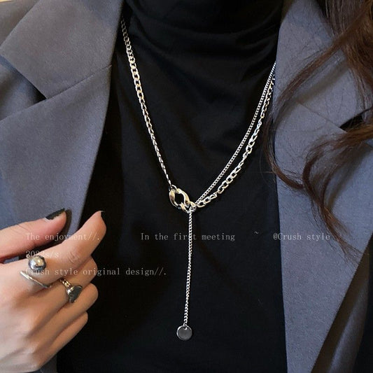 Women's Stitching Chain Advanced Design Sense Niche Necklaces