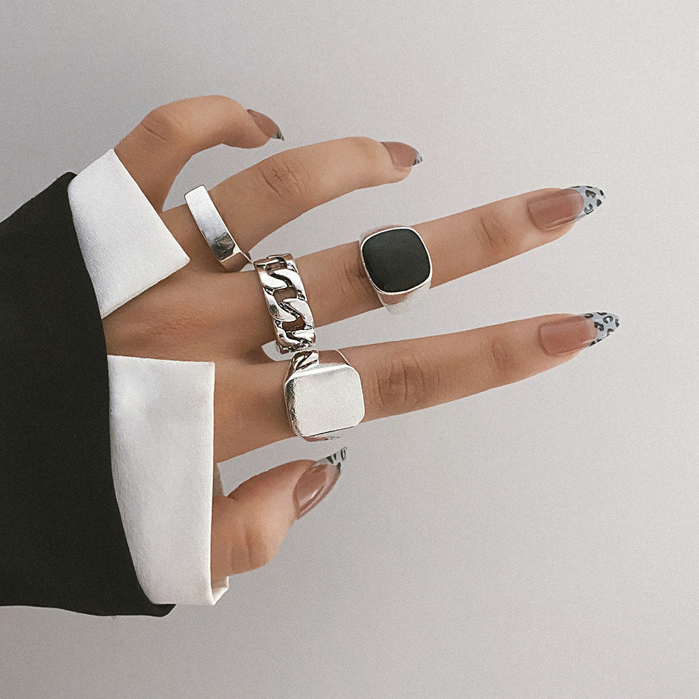 Women's & Men's & Personality Creative Retro And Exaggerated Metal Playing Rings