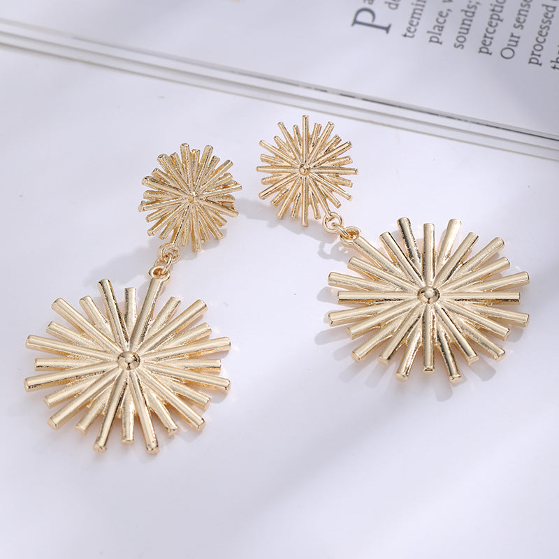 Metal Female Fashion High Sense Personalized Earrings