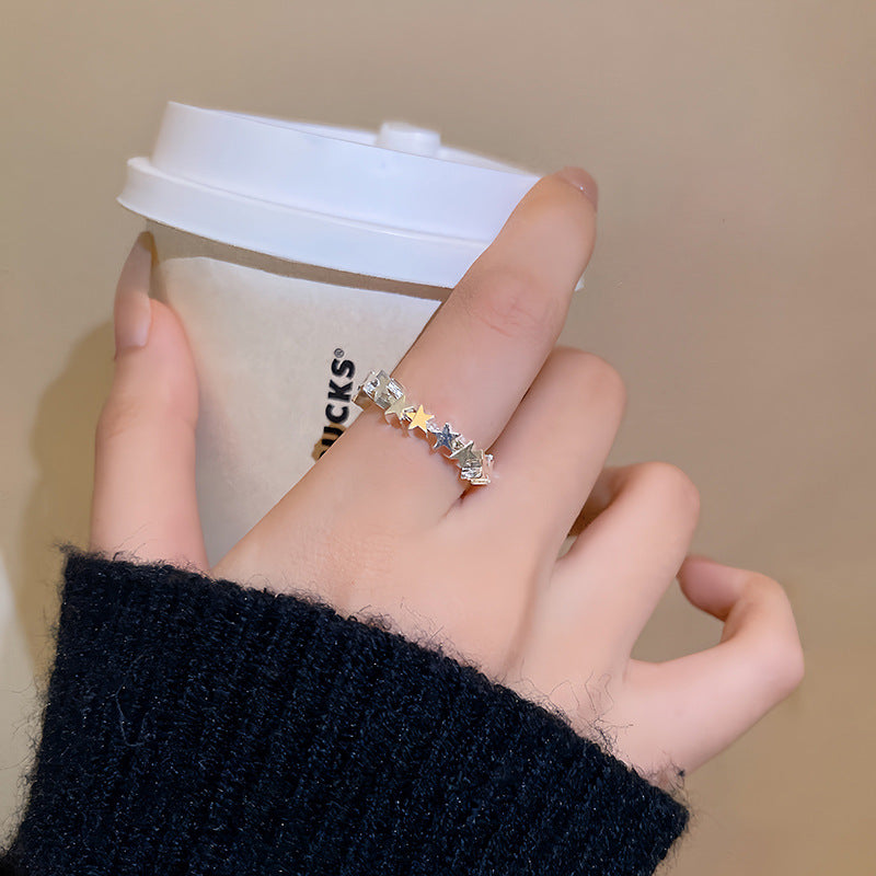 Small Pieces Of Sier Female Style Rings