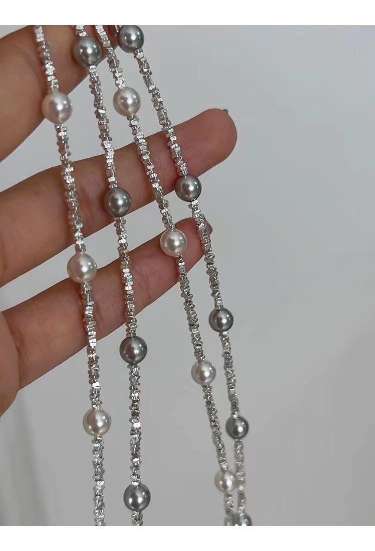 Starry Strong Light Pearl For Luxury High-grade Design Necklaces