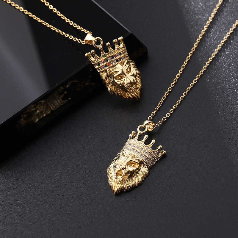 Colliers Hip Hop rétro tendance pour femmes et hommes, Micro incrusté de Zircon