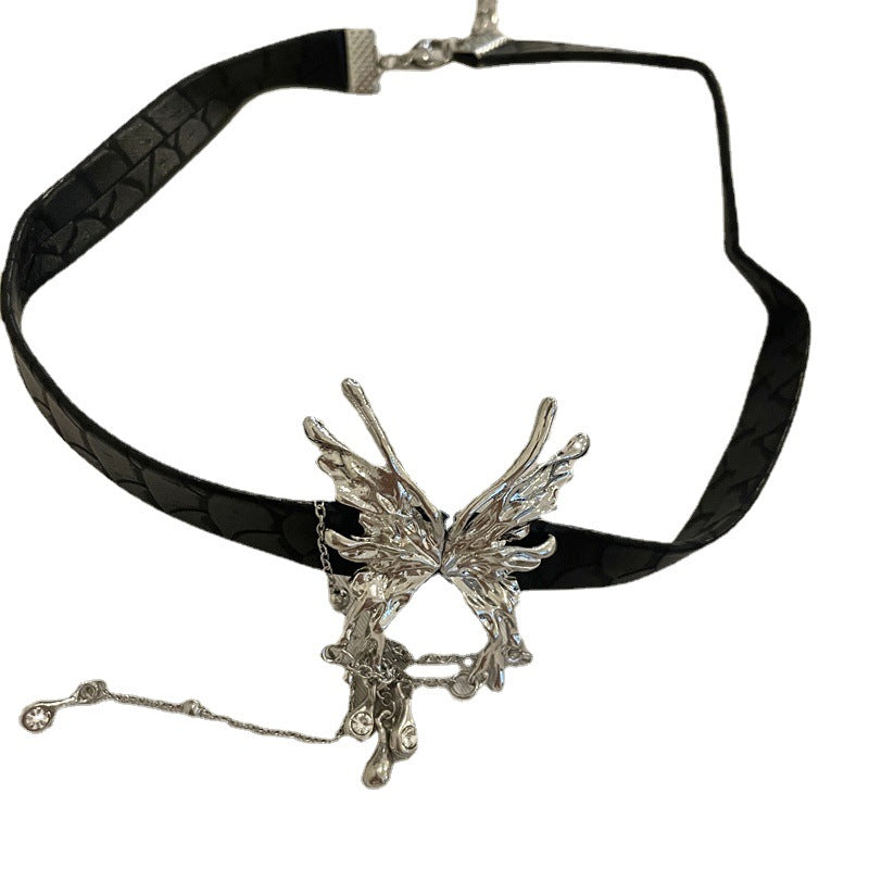 Schmetterlings-Quasten-Halsketten mit weiblichem Halsband-Design