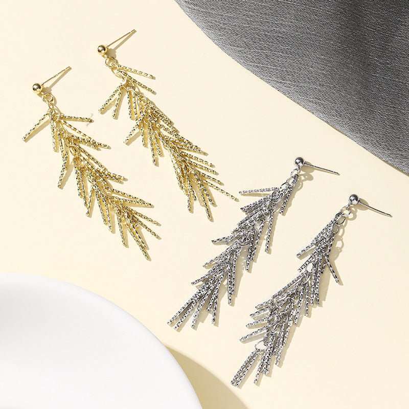 Elegant Small Sier Pin Eardrops Light Luxury And Simplicity Earrings