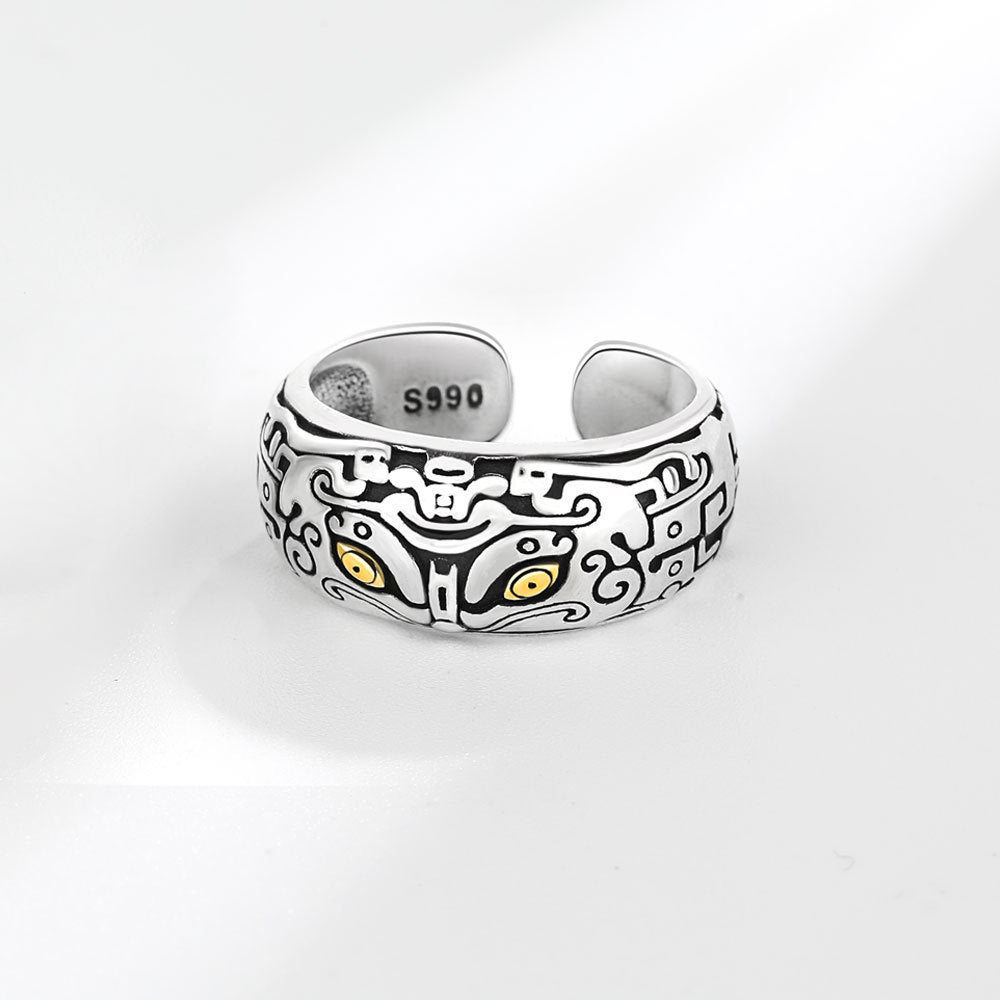 Men's Thai Sier God Beast Gluttonous Hipster Power Style Rings