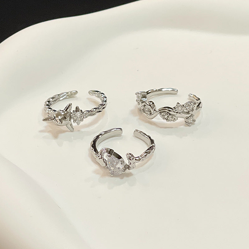 Women's High-grade Cold Style Personalized Zircon Fashion Rings