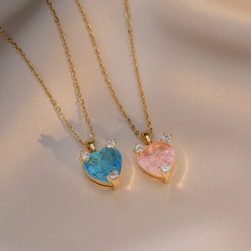 Zircon Special Interest Light Luxury Design Pendant Temperament Necklaces