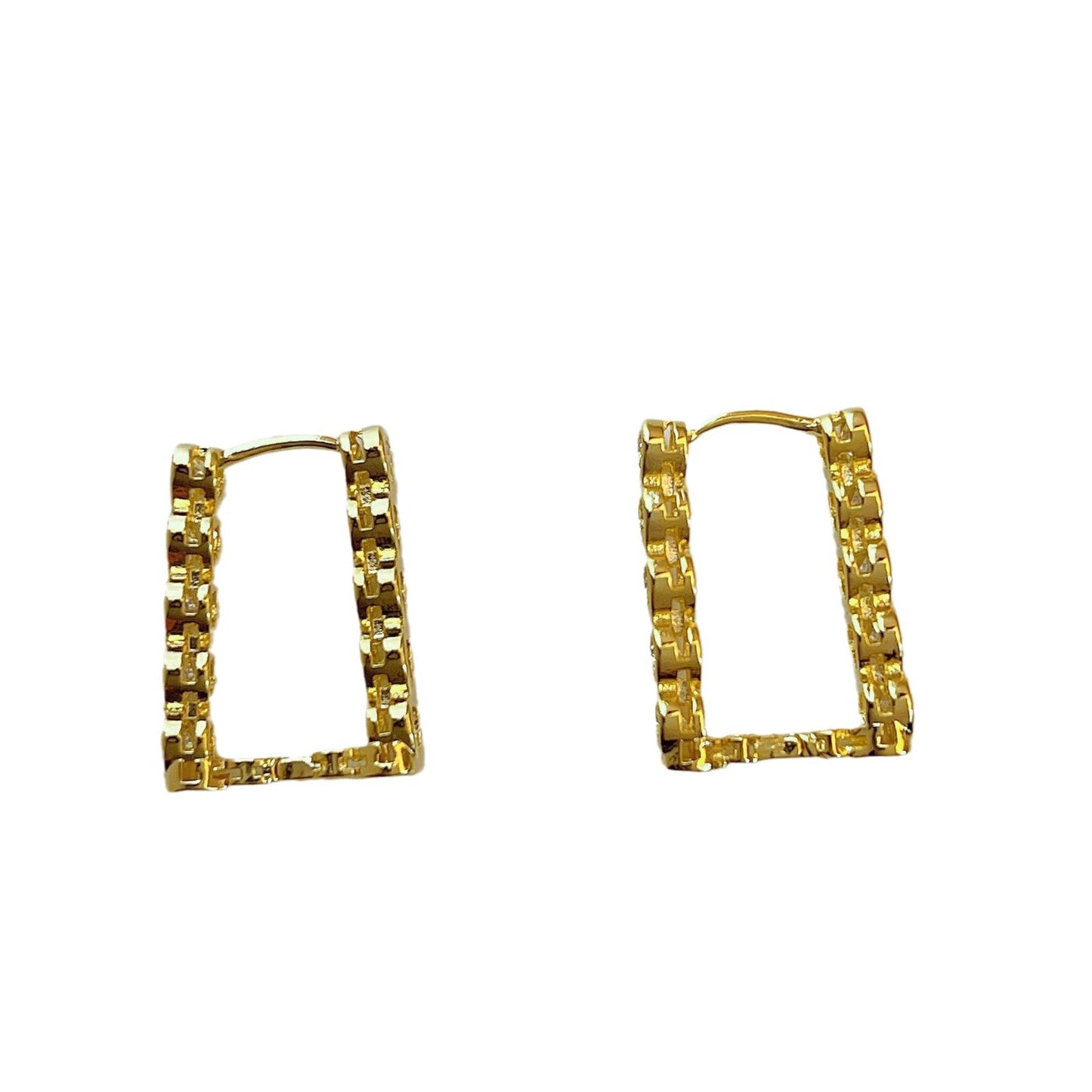 Women's Heart-shaped Zircon Front And Rear Wear Earrings