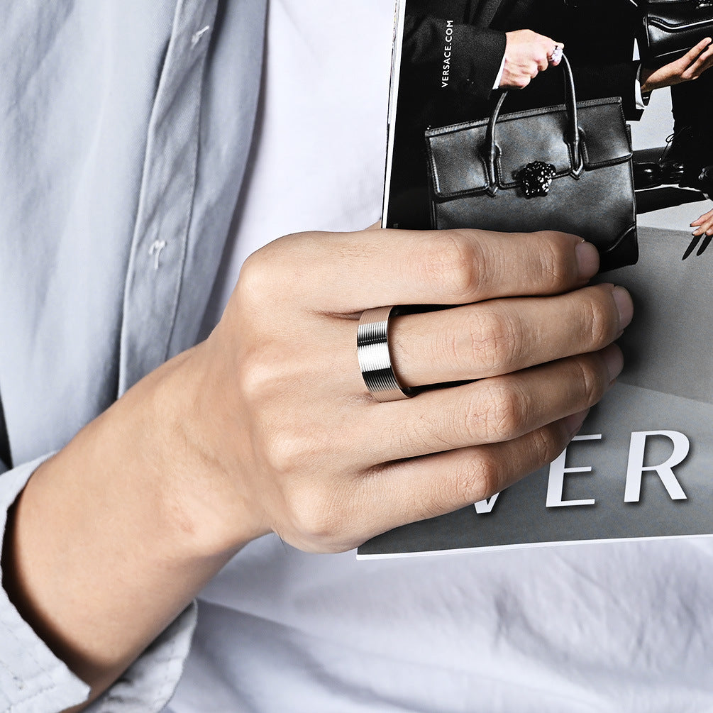 Women's & Men's & Titanium Steel And Niche Personality Rings