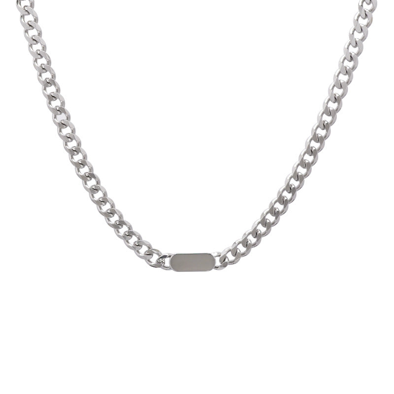 Colliers ronds et carrés, simples, tendance, cool, personnalité