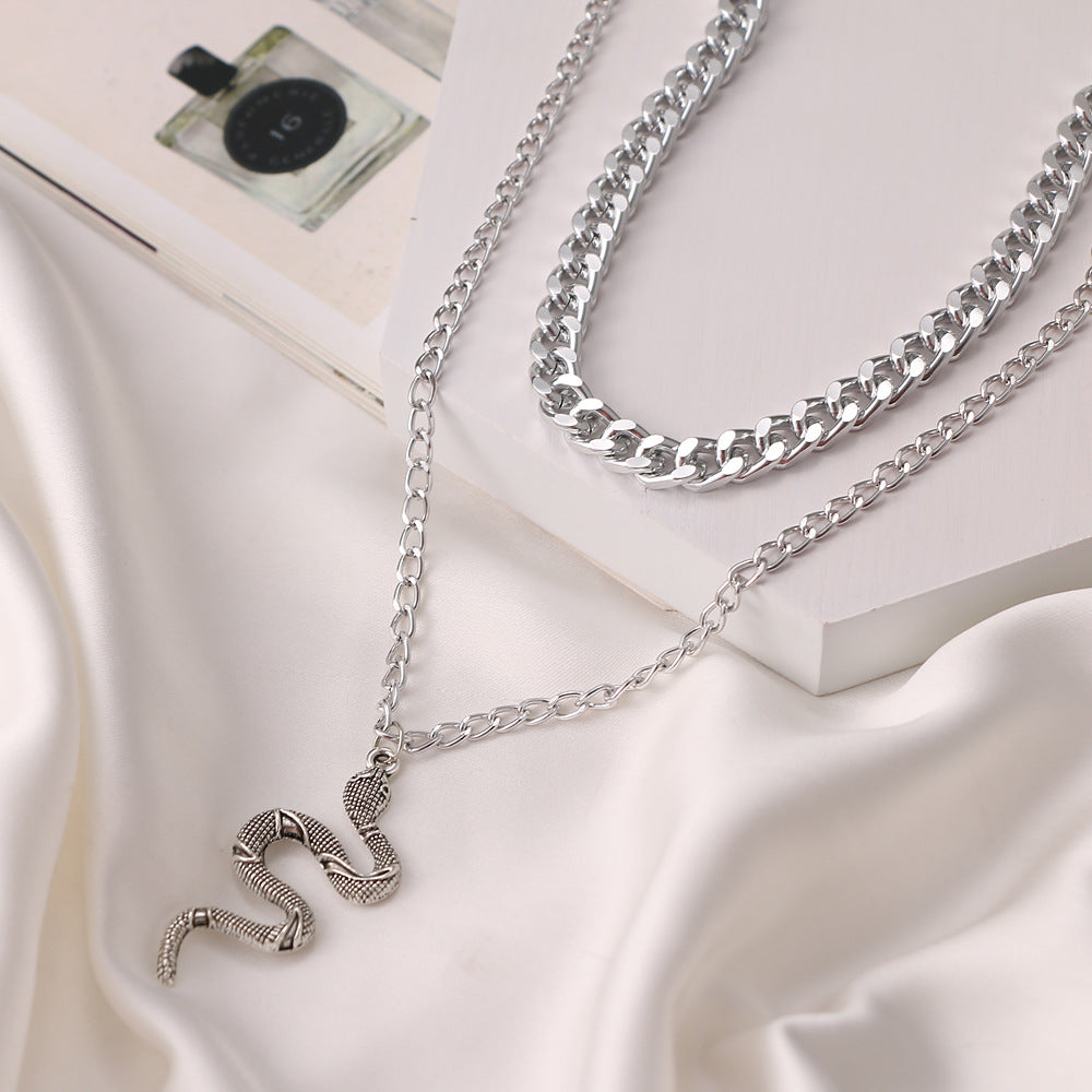 Women's Hip Hop Punk Thick Chain Snake Necklaces