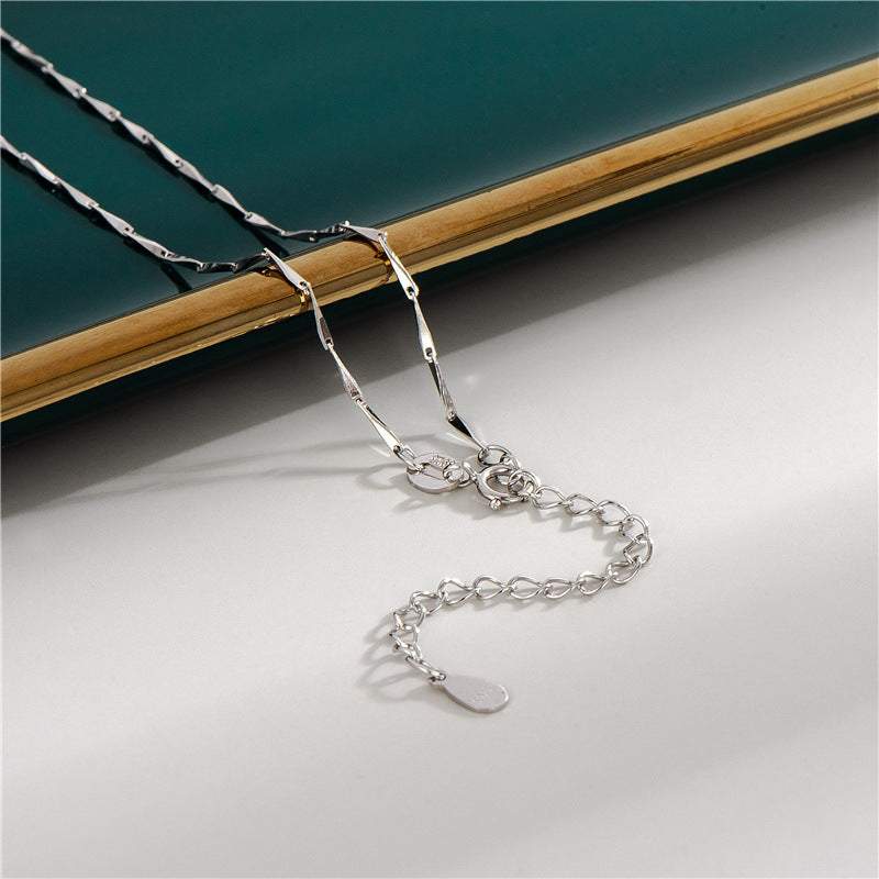 Water Wave Box Snake Bone Starry Necklaces