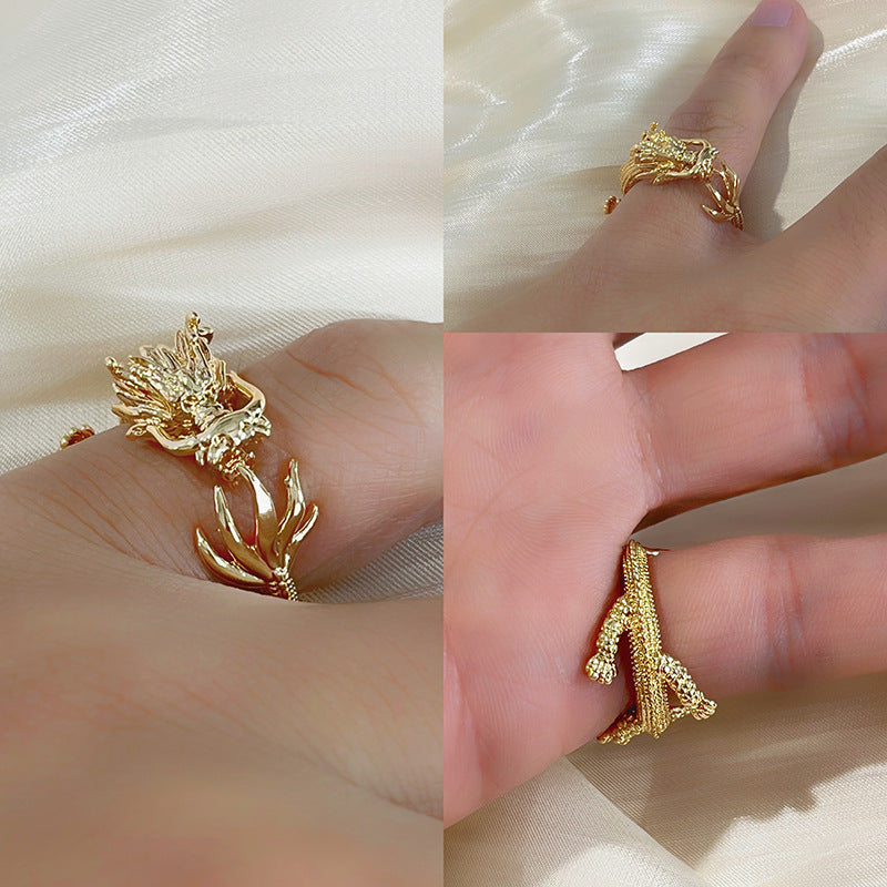 Persönlichkeit Goldener Drache Kreative Sternzeichen-Öffnungsringe