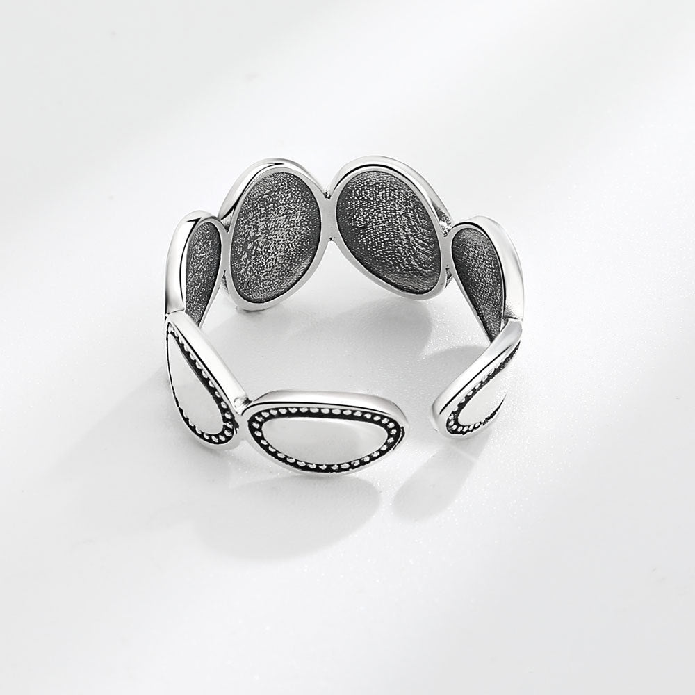 Damen für Design, trendige Mode, Persönlichkeit, hohe Ringe