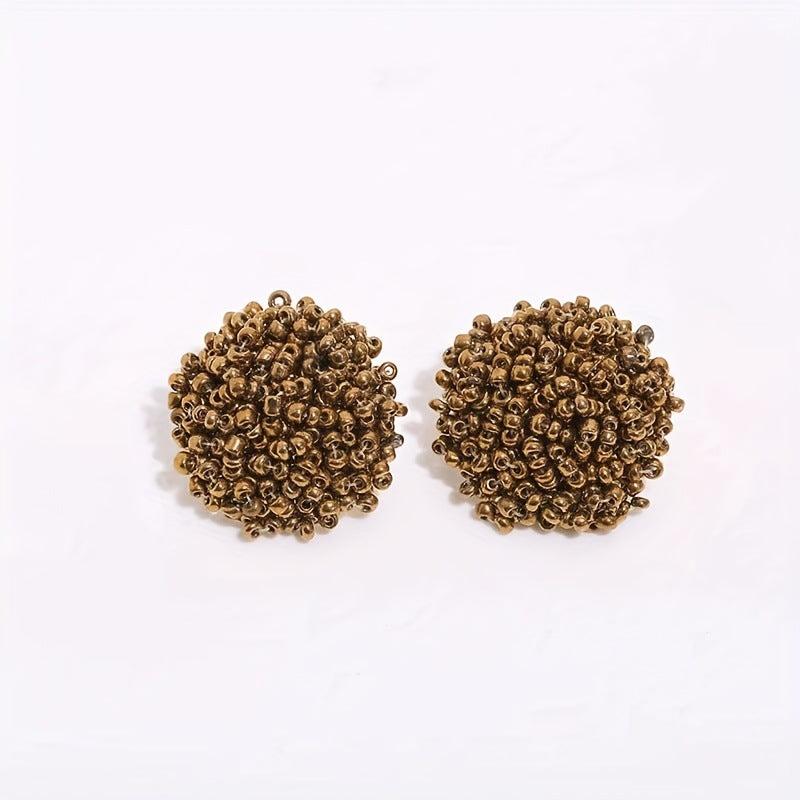 Bohemian Classic Bead Woven Handmade Popular Stud Earrings