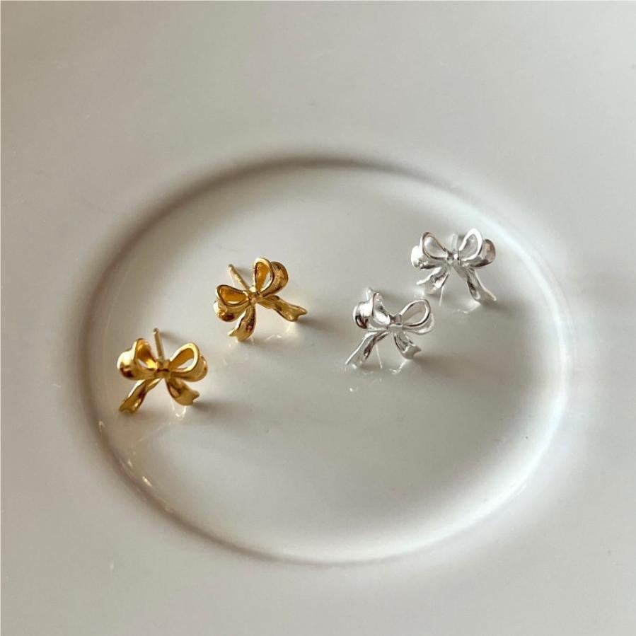 Bow Simple Female Design Senior Sense Earrings