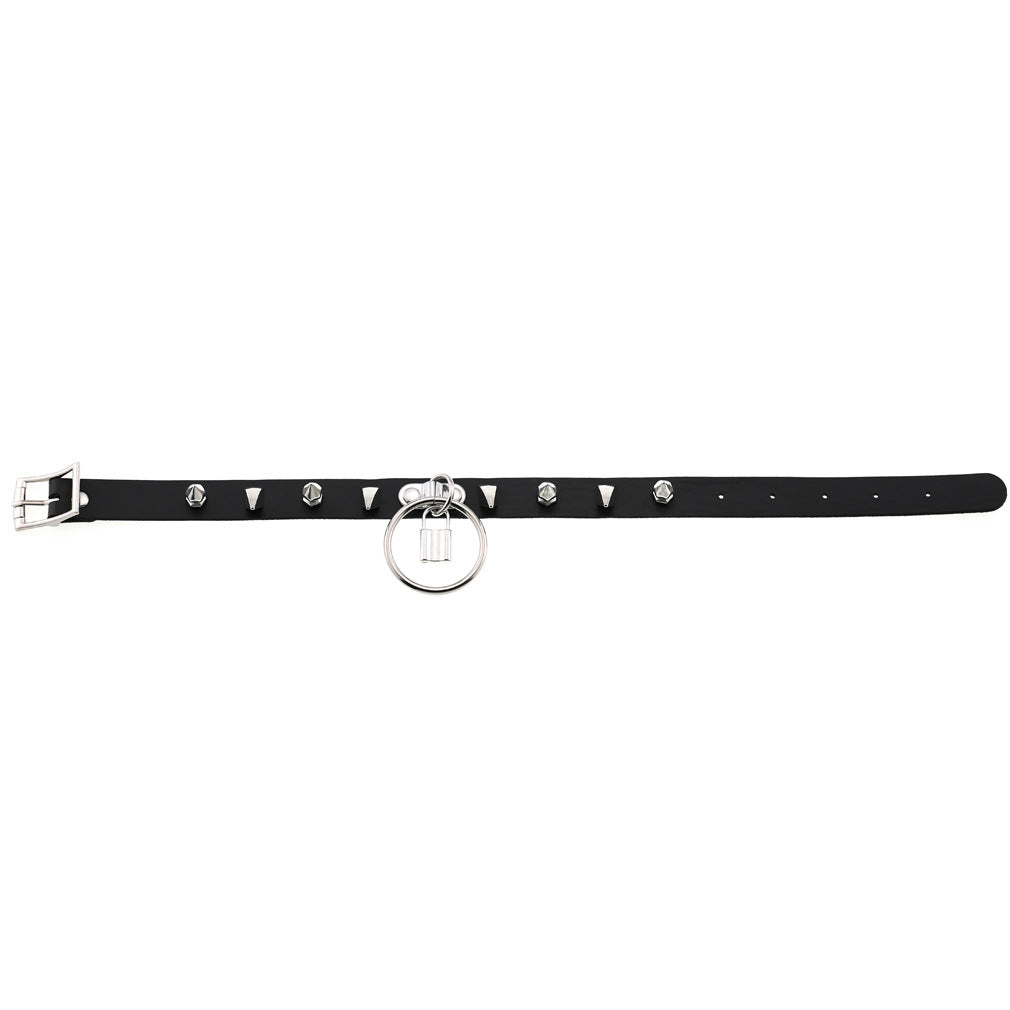 Collier à rivets en corne de cuir, colliers suspendus de personnalité
