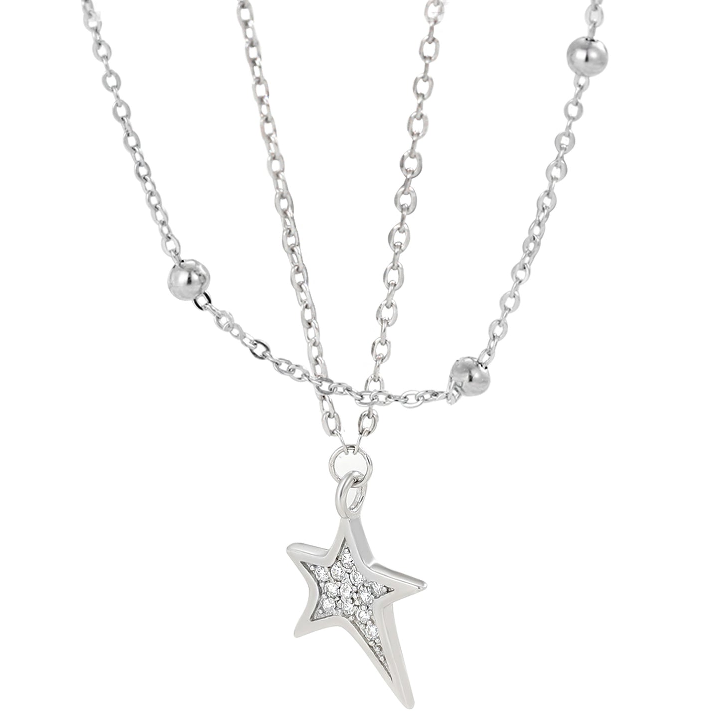 Women's Diamond Beads Temperamental Minority High-grade Ornament Style Necklaces