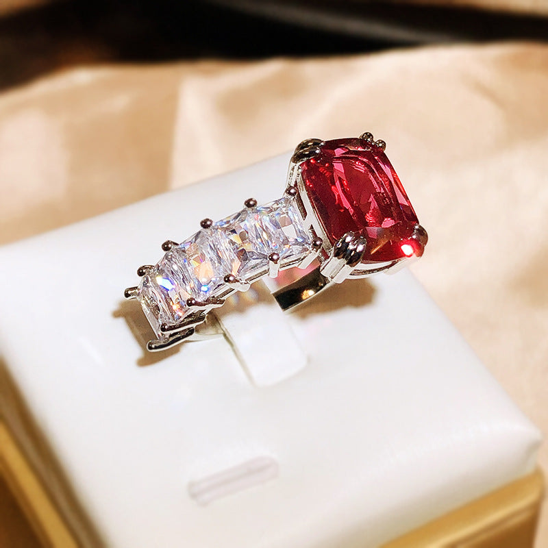 Handschmuck Persönlichkeit Mode Farbe Zirkon Ringe